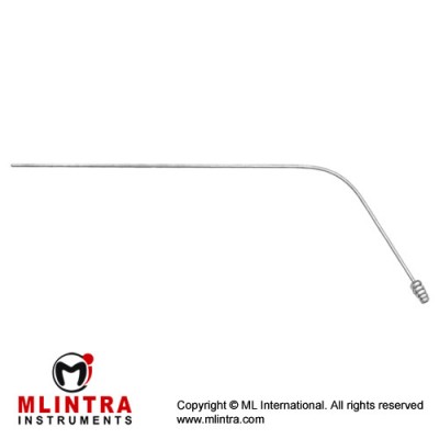 Yasargil Suction Tube With Luer Hub Stainless Steel, Working Length - Diameter 130 mm - 3.5 mm Ø 